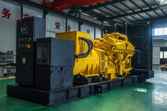 उच्च प्रदर्शन उद्योगों के लिए 800KW-1500KW गैस जनरेटर सेट