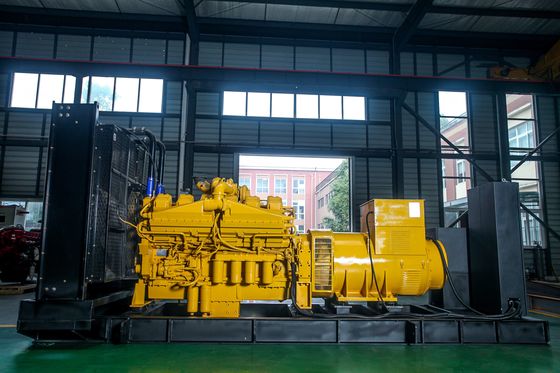 800KW-1500KW बिजली उत्पादन के साथ पर्यावरण के अनुकूल मीथेन ईंधन जनरेटर सेट