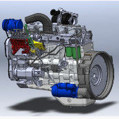 4.214L डिस्पोजेशन मशीन डीजल चालित इंजन 1500r/Min